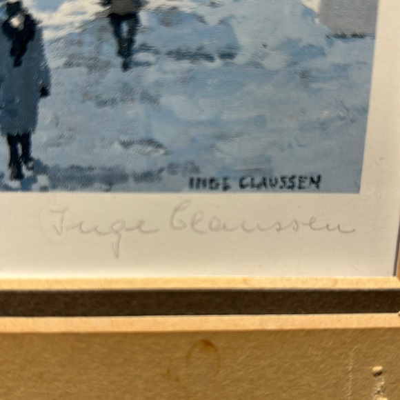 Signed Print “City Hall” by Artist Inge Clauseen - Picture 3 of 4